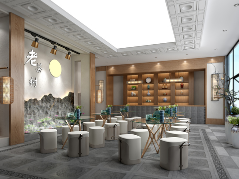 New Chinese Tea Club Restaurant Room