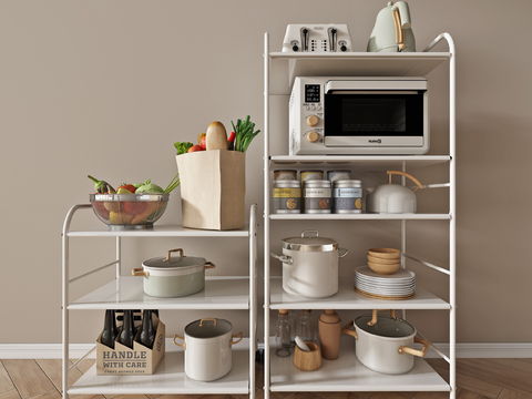 Modern kitchen kitchenware rack