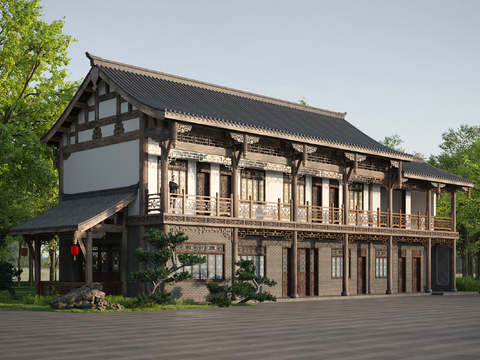 Chinese-style ancient dwellings