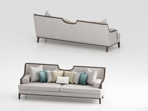 New Chinese-style double sofa