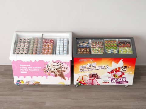 Freezer freezer ice cream cabinet