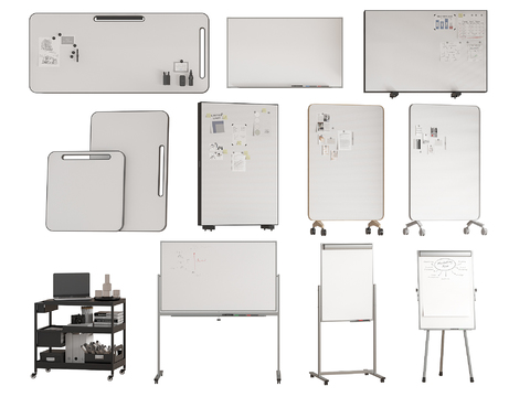 Mobile whiteboard writing pad scratchpad