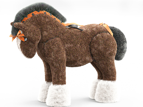 Modern kids pony plush toy