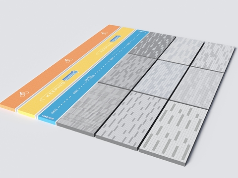 Square paved round road paved runway