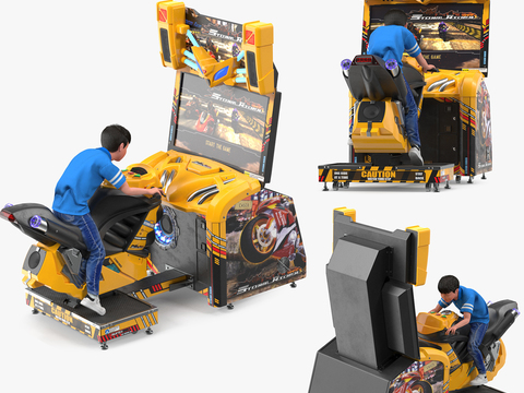 Modern Racing Simulation Game Machine