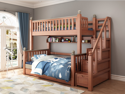 American-style bunk bed for children