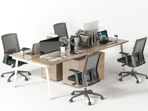 Modern Card Office Desk and Chair