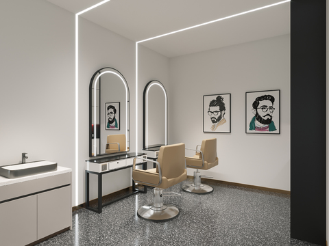 Modern Barber Shop Hair Salon