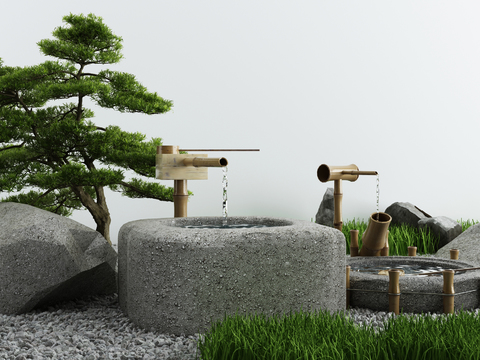 New Chinese Courtyard Dry Landscape Stone Sparkies