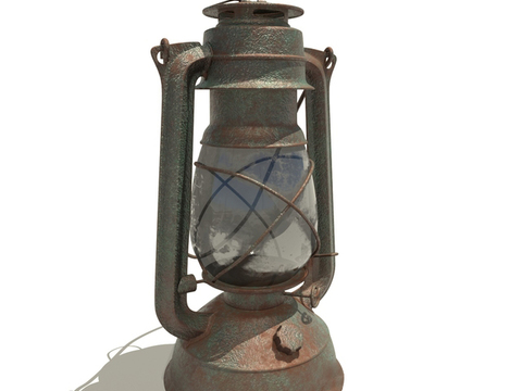 Industrial wind retro oil lamp portable lamp free