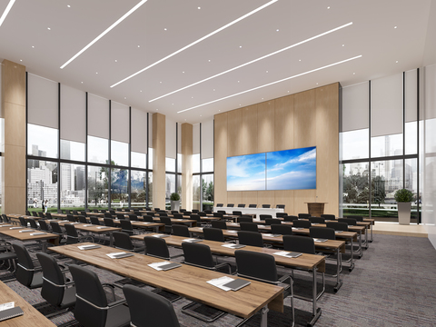 Modern lecture hall conference room