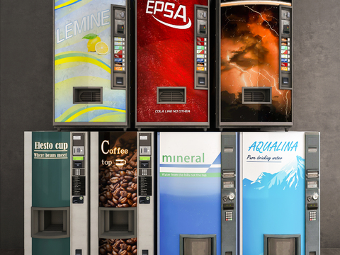 Modern Coffee Beverage Self-service Vending Machine