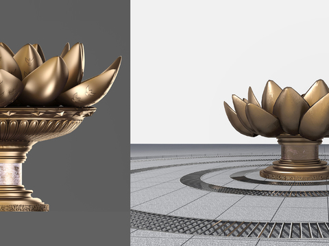 Modern Lotus Fountain