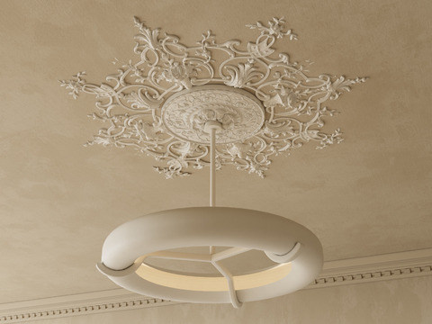 French Chandelier Gypsum Chandelier