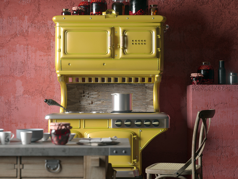 Industrial wind multi-functional kitchen stove