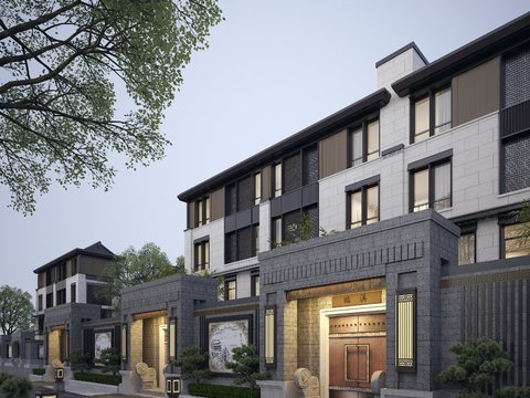 Appearance of New Chinese Townhouse