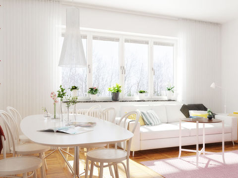 Nordic Apartment Living Room Dining Room Free