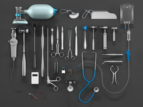 Modern metal medical equipment