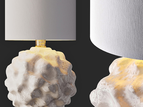 Quiet wind gypsum ball type table lamp