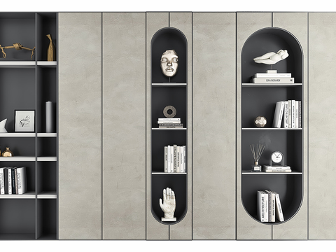 Modern Decorative Cabinet Bookcase