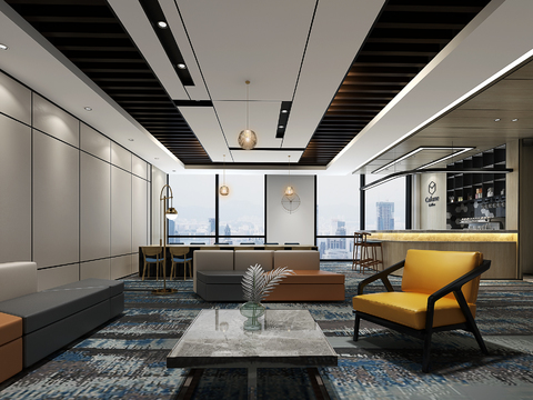 Modern pantry lounge area