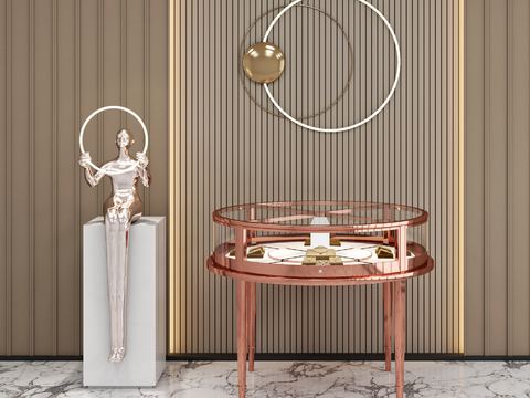 Modern Affordable Luxury Style Jewelry Display Cabinet