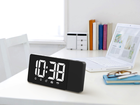 Modern bedside digital alarm