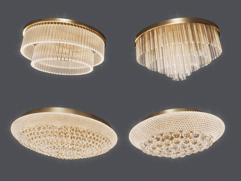 European-style Affordable Luxury Style Crystal Ceiling Lamp