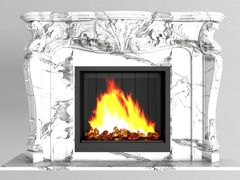 European marble fireplace free