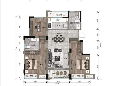 modern floor plan psd