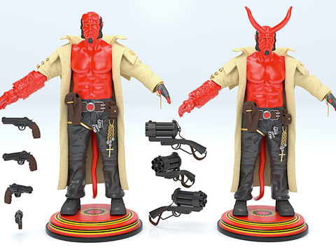 Modern Hellboy Resin Handset