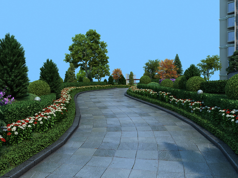 Modern Residential District Garden