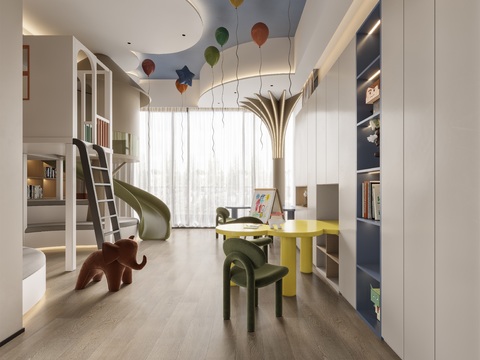 Modern Children's Entertainment Room