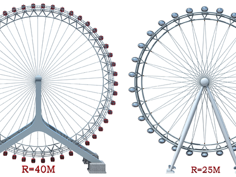 Modern Ferris Wheel Playground Equipment