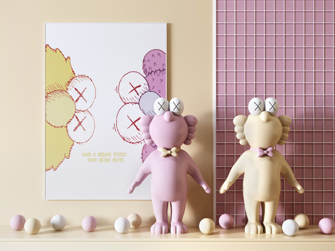 Nordic Trend Kaws Doll Decorative Ornaments