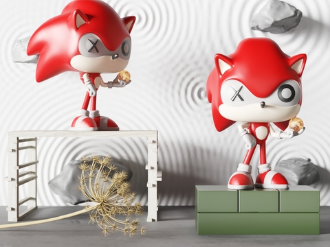 Modern Sonic the Hedgehog Figurine Hand-made