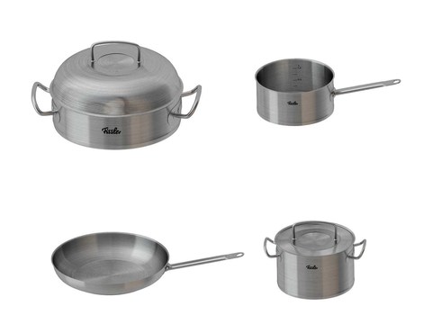 Modern stainless steel pot