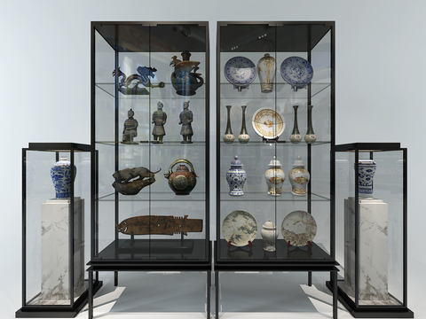 New Chinese Cultural Relics Display Cabinet