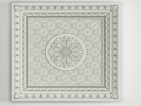 European-style carved ceiling for free