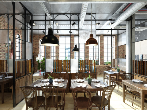 Industrial Style Casual Western Restaurant