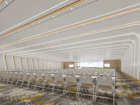 Modern conference room report hall