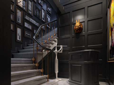 Neoclassical Style stair chandelier