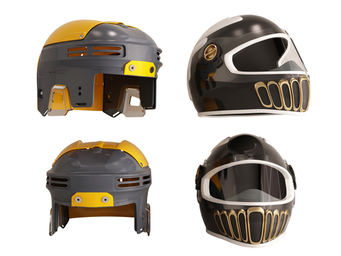 Modern plastic creative helmet combination