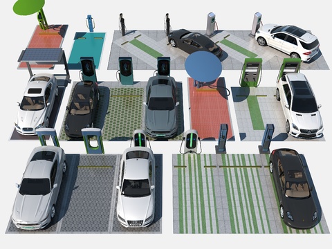 Modern new energy vehicle charging pile