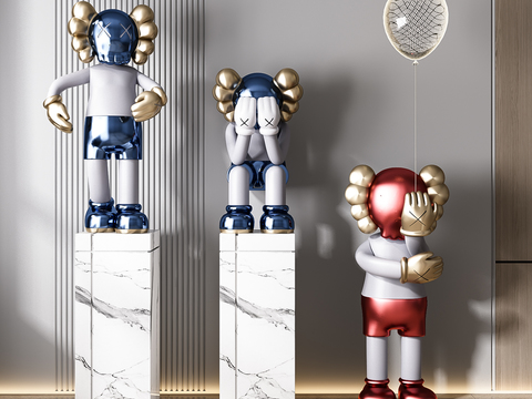 Modern Kaws Sculpture Ornaments