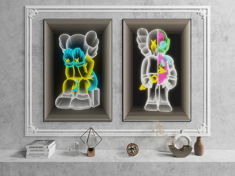 KAWS Decorative Painting Hanging Painting