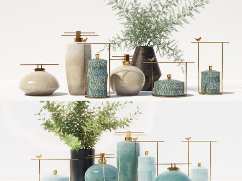 New Chinese-style Ceramic Ware Vase Ornaments