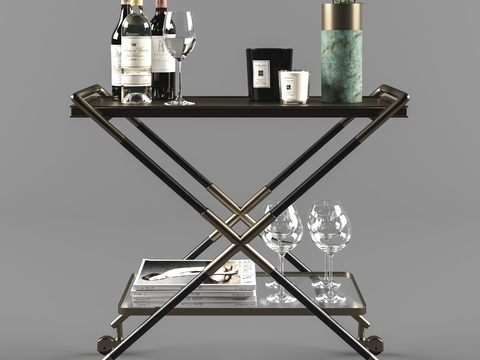 Modern beverage cart for dining