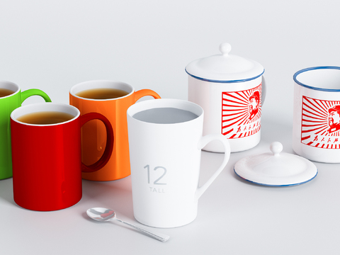 Modern mug enamel cup