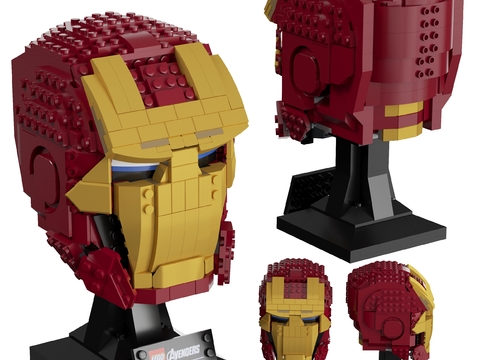 Modern Iron Man Helmet Building Blocks Toy